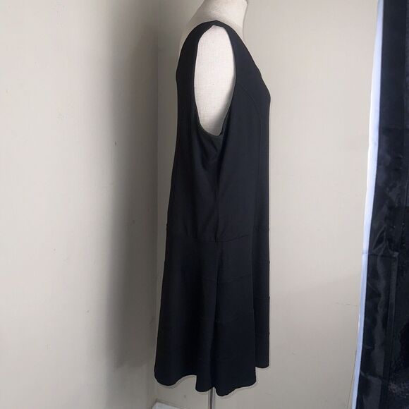 H&M Ruched Cream Peach Sleeveless Stretch Dress Size Xtra Large XL EUC - Picture 3 of 9